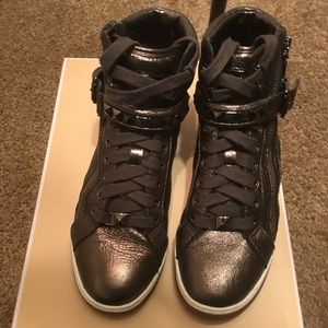 Michael Kors Gunmetal Sneakers Size 7